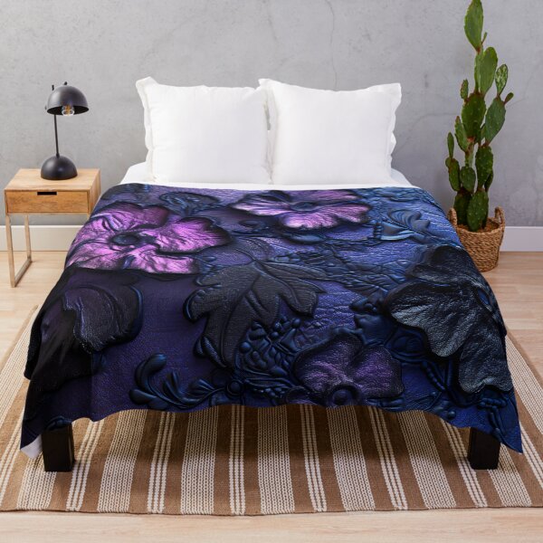 Item preview, Lace leather texture and black and purple flowers designed and sold by Fantasyplus.