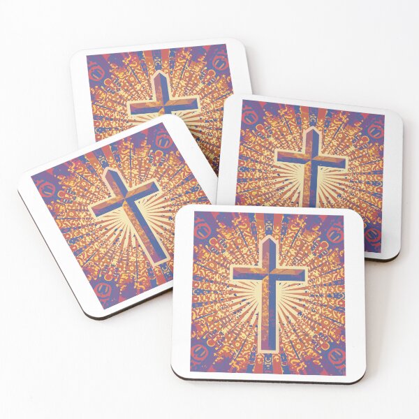 Item preview, Cross - Vibrant Christian Faith Art - Joyful Spiritual Design designed and sold by HahaHandlesHub.