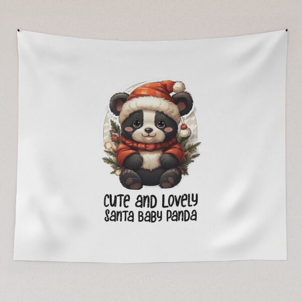 Item preview, Cute and Lovely Santa Panda-Christmas Santa Sweet Panda  designed and sold by Mohammed Sohail Khan.