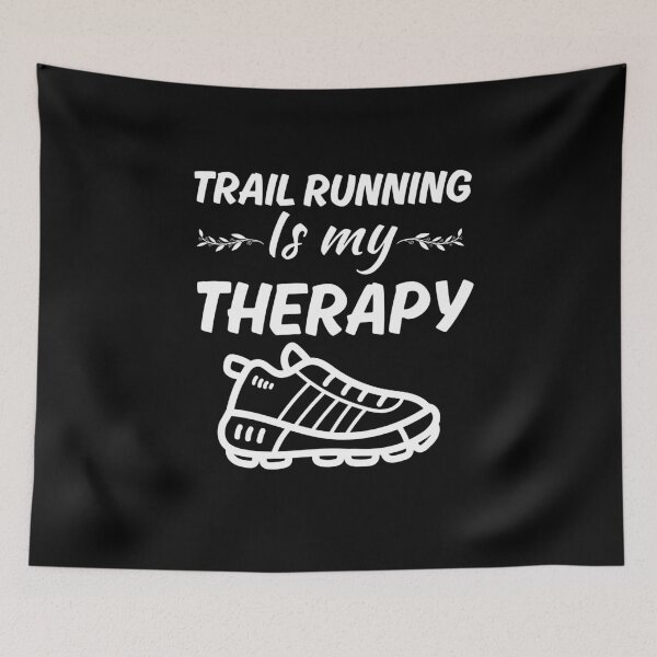 Item preview, Trail running is my therapy, funny trail runner life community designed and sold by NBSStore.
