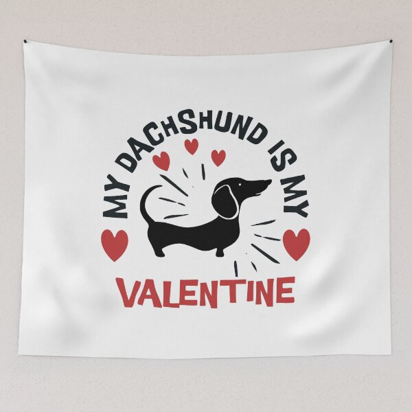 Item preview, Cute Dachshund My Valentine Sausage Dog designed and sold by Hic21.