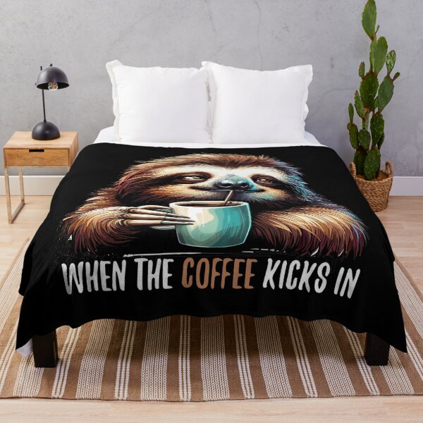 Item preview, Sloth coffee kicks gift designed and sold by Pineapple-Tree.