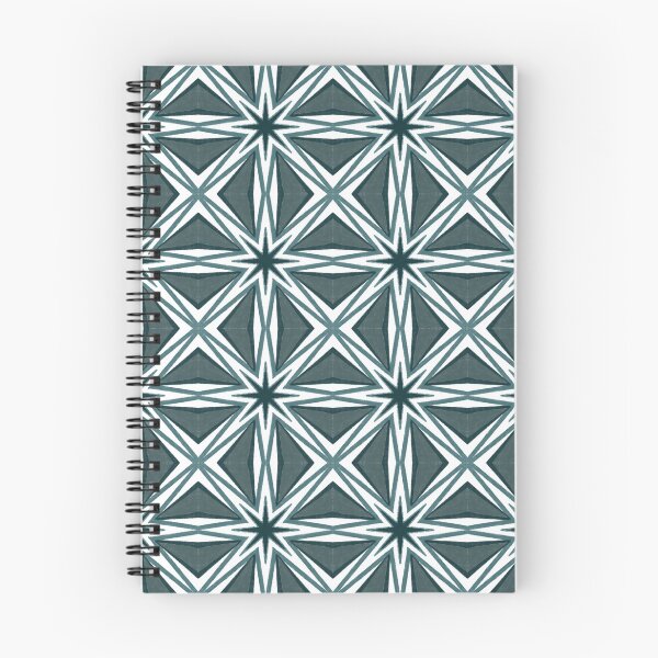 Item preview, Muted green base with Blue grey geometric straight Lines forming repetative starformation  designed and sold by coloryourwings.