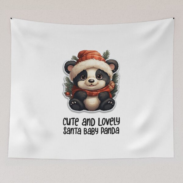 Item preview, Cute and Lovely Santa Panda-Christmas Santa Sweet Panda  designed and sold by Mohammed Sohail Khan.