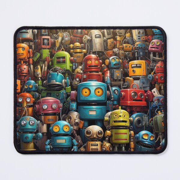 Item preview, Retro Robot Rendezvous designed and sold by Very Peculiar.