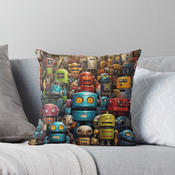 Item preview, Retro Robot Rendezvous designed and sold by Very Peculiar.