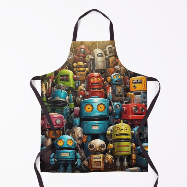 Item preview, Retro Robot Rendezvous designed and sold by Very Peculiar.