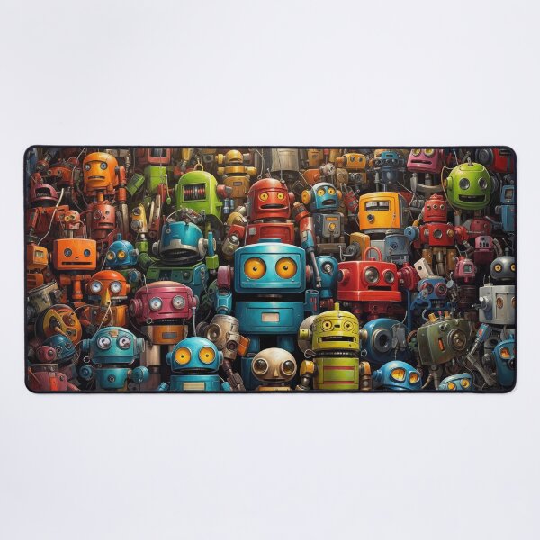 Item preview, Retro Robot Rendezvous designed and sold by Very Peculiar.