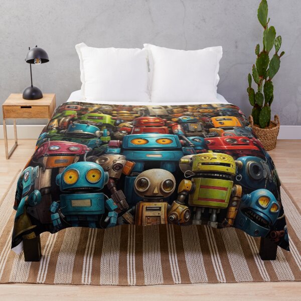 Item preview, Retro Robot Rendezvous designed and sold by Very Peculiar.