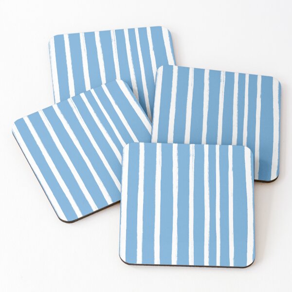 Item preview, White and Blue Stripes Pattern designed and sold by OneThreeSix.