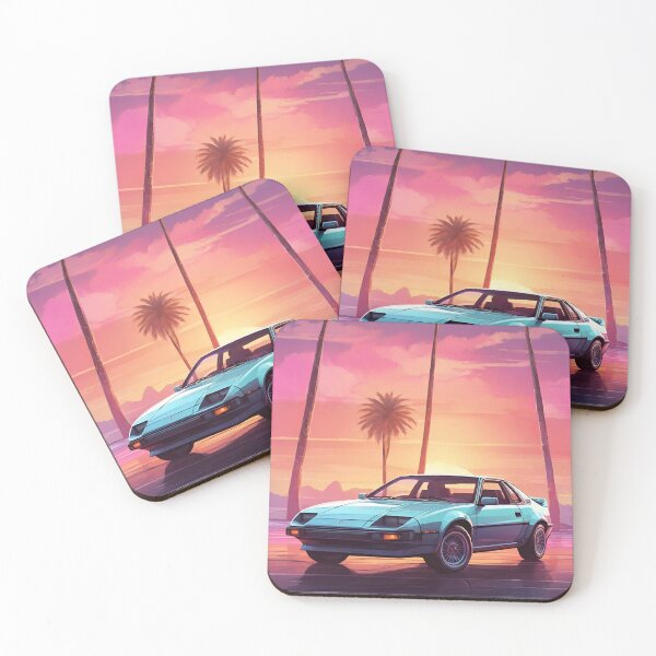 Item preview, Sunset Car - RetroWave, SyntWave 80`s style designed and sold by RESToRAPTOR.