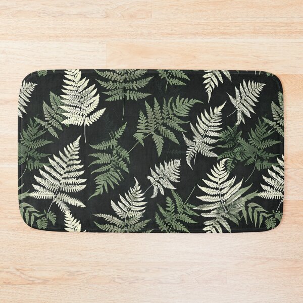 Item preview, Fern leaves pattern on green background designed and sold by randrdesign.
