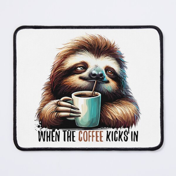 Item preview, Sloth coffee kicks gift designed and sold by Pineapple-Tree.