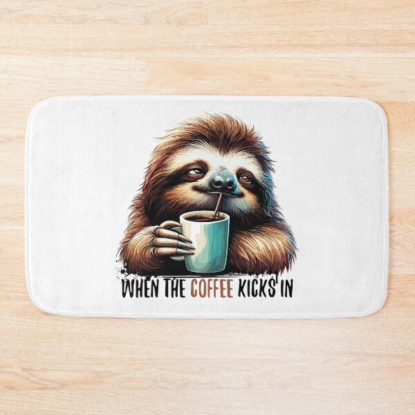 Item preview, Sloth coffee kicks gift designed and sold by Pineapple-Tree.