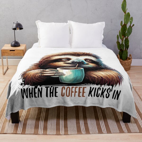 Item preview, Sloth coffee kicks gift designed and sold by Pineapple-Tree.