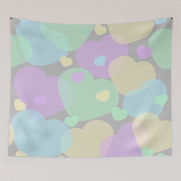 Item preview, Delicate colorful hearts designed and sold by ReflectedCrafts.