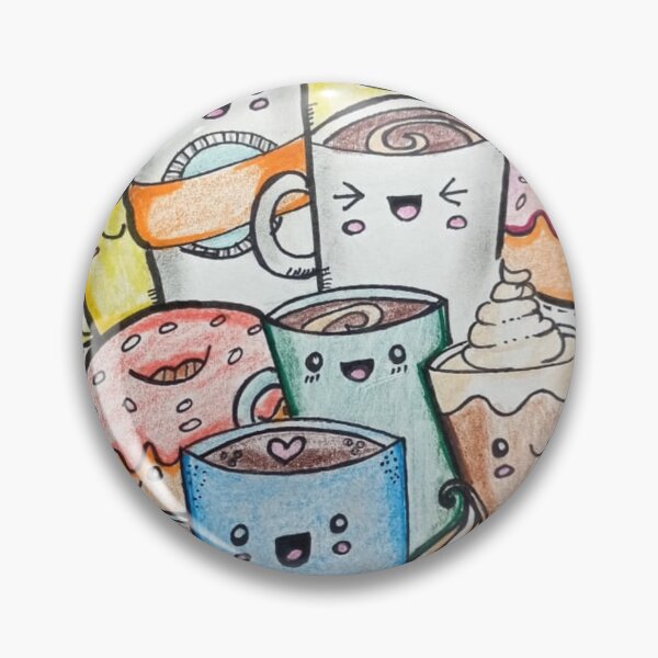 Item preview, Coffee cups doodling  designed and sold by beecreative52.