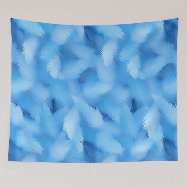 Item preview, Blue Feathers Pattern Graphic 5 designed and sold by ganznice.