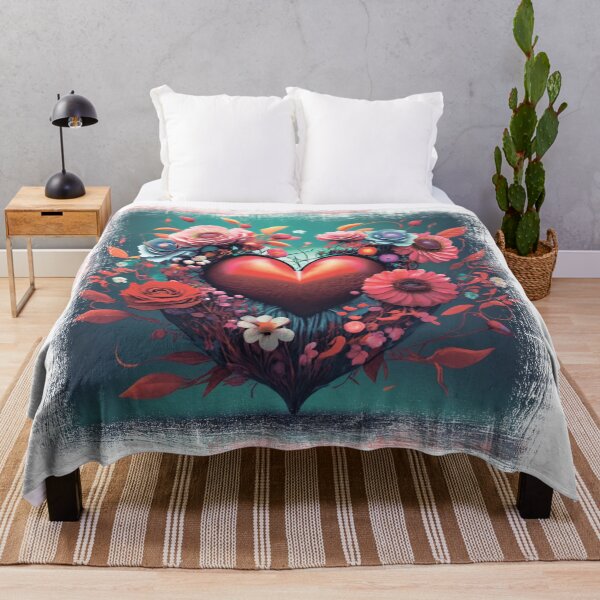 Artikelvorschau, Herz. Liebe. Valentinstag. Herz in Blumen. Gealterte Kanten. entworfen und verkauft von MagelliShop.
