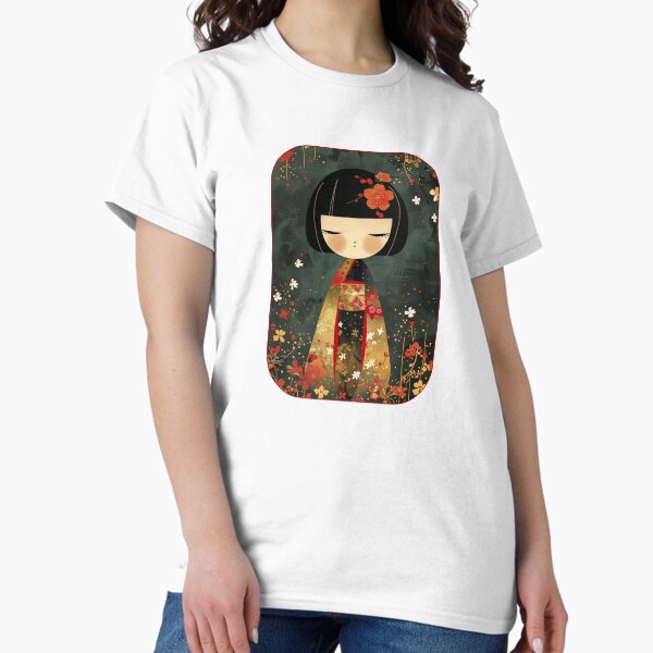 Item preview, Kokeshi Doll Japanese Artwork designed and sold by SimEdd92.