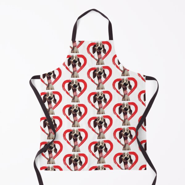 Item preview, Saluki Cartoon in Love Heart swoosh designed and sold by For Dog Sake!®.