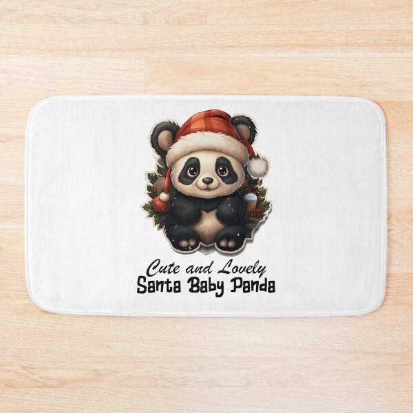 Item preview, Christmas Santa Sweet Panda-Cute and Lovely Santa Panda ! designed and sold by Mohammed Sohail Khan.