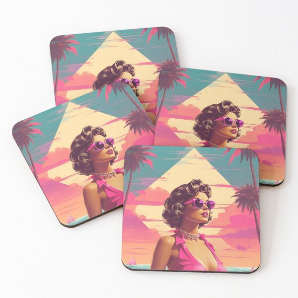 Item preview,  Beach Vacation 80's Synthwave Retrowave style designed and sold by RESToRAPTOR.