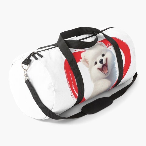 Item preview, Samoyed Cartoon in Love Heart swoosh designed and sold by For Dog Sake!®.