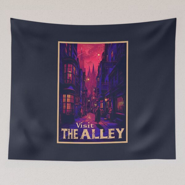 Item preview, The Alley - Vintage Poster Style - Fantasy designed and sold by Fenay Designs.