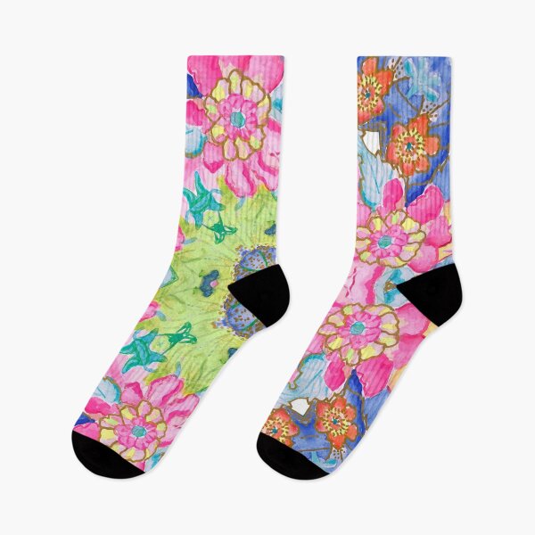 Artikelvorschau, Preppy Chinoiserie-Blätter und Blumen-Mandala entworfen und verkauft von SophieClimaArt.