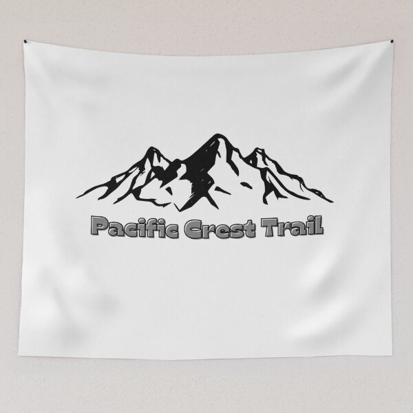 Item preview, Pacific Crest Trail Mountains Black Drawing Peaks  designed and sold by julyperson.
