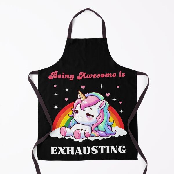 Item preview, Being Awesome is Exhausting - Lazy Unicorn designed and sold by Kawaii-n-Spice.