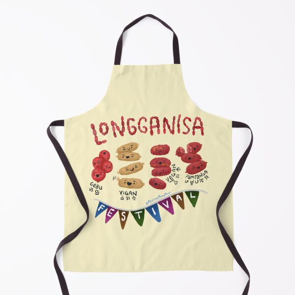 Item preview, Longganisa festival with Chorizo, Vigan, Vegan, and Pampanga artprint with Baybayin designed and sold by Filipeanut's art about food, wildlife, and more.
