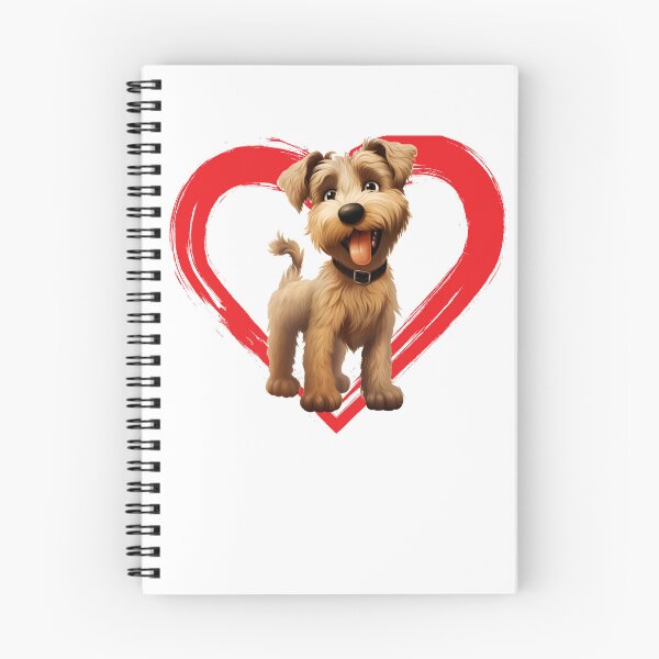Item preview, Soft Wheaten Terrier Cartoon in Love Heart swoosh  designed and sold by For Dog Sake!®.