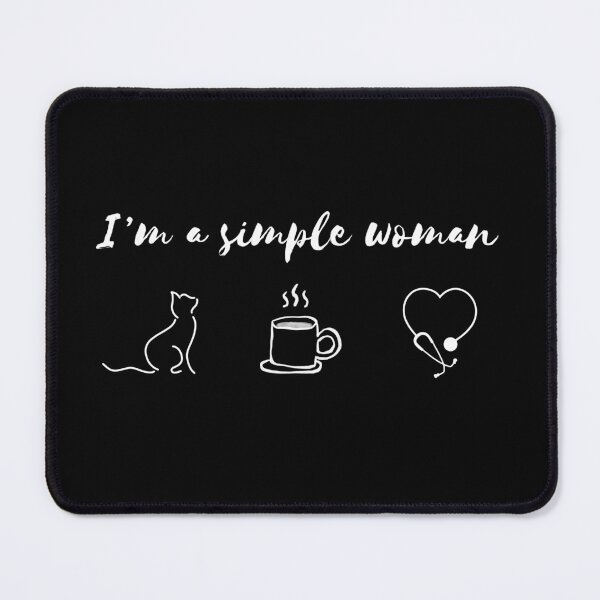Item preview, I’m A Simple Woman | Cats | Coffee | Nurse designed and sold by ShopCoolStop.