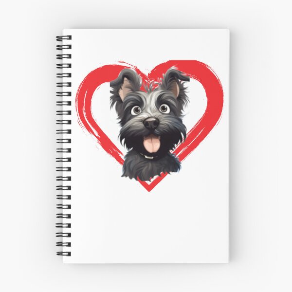 Item preview, Skye Terrier Cartoon in Love Heart Swoosh  designed and sold by For Dog Sake!®.