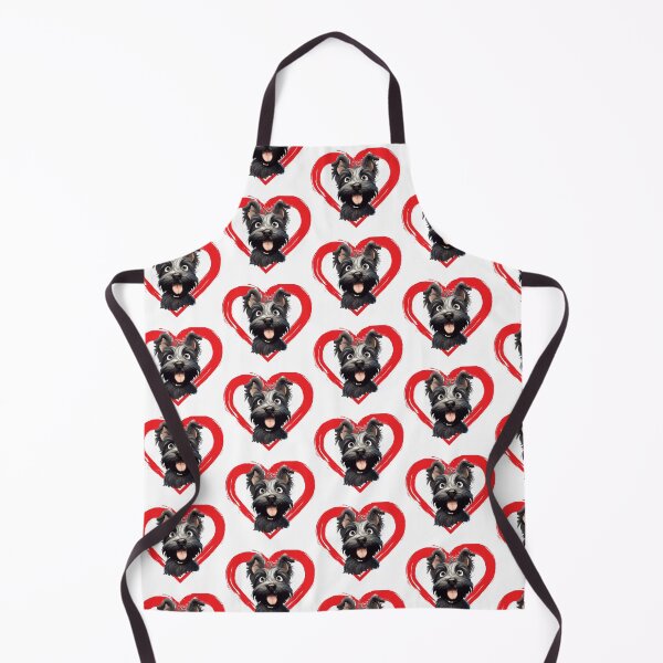 Item preview, Skye Terrier Cartoon in Love Heart Swoosh designed and sold by For Dog Sake!®.