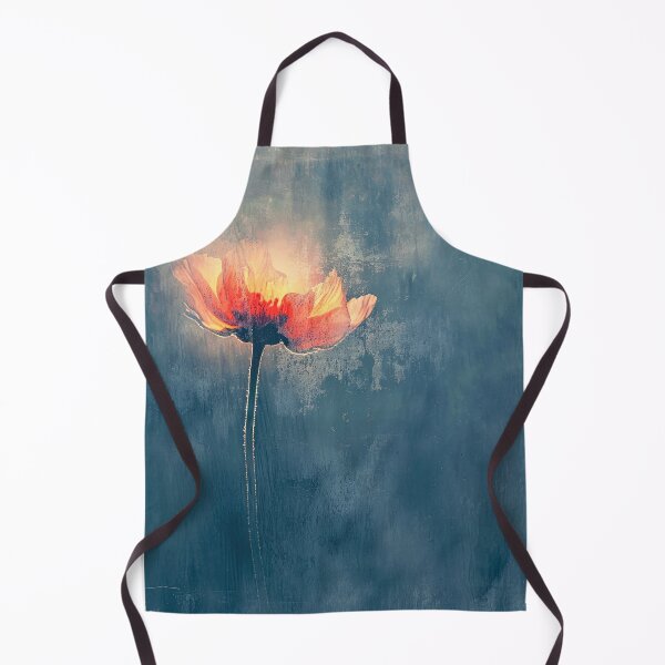 Item preview, Vibrant orange flower on a dark blue background designed and sold by JuanmaLW.