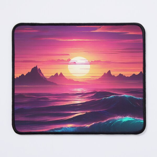 Item preview, Ocean 80's Synthwave Retrowave style designed and sold by RESToRAPTOR.