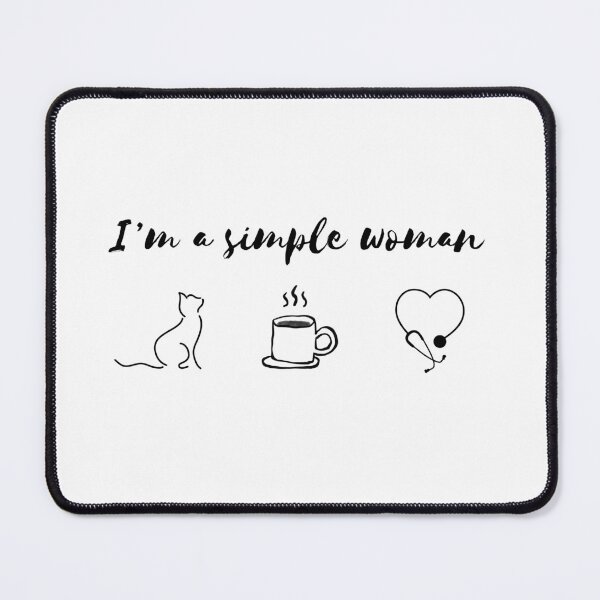 Item preview, I’m A Simple Woman | Cats | Coffee | Nurse Job designed and sold by ShopCoolStop.
