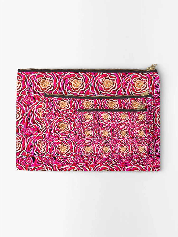 Thumbnail 2 of 4, Zipper Pouch, Rose Pattern designed and sold by Pattern-life-.