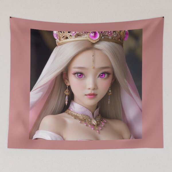 Item preview, Princess Queen (pink eyes) designed and sold by UnlockKnowledge.