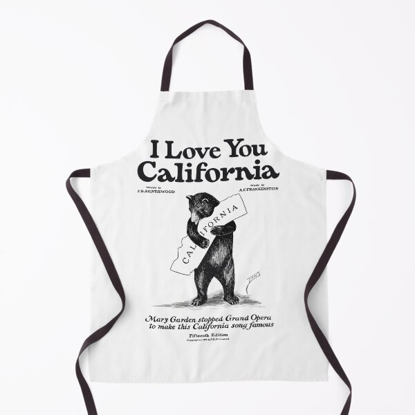 Item preview, Melodic Attire: 'I Love You, California' Vintage Vibes (transparent background) designed and sold by EmeraldeaArt.