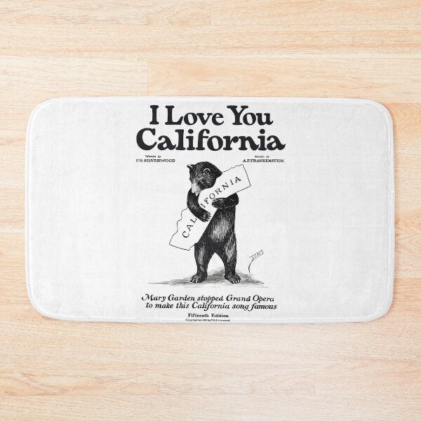 Item preview, Melodic Attire: 'I Love You, California' Vintage Vibes (transparent background) designed and sold by EmeraldeaArt.