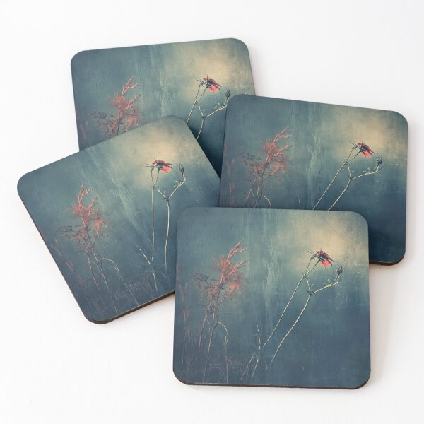 Item preview, Vibrant orange flower on a dark blue background designed and sold by JuanmaLW.