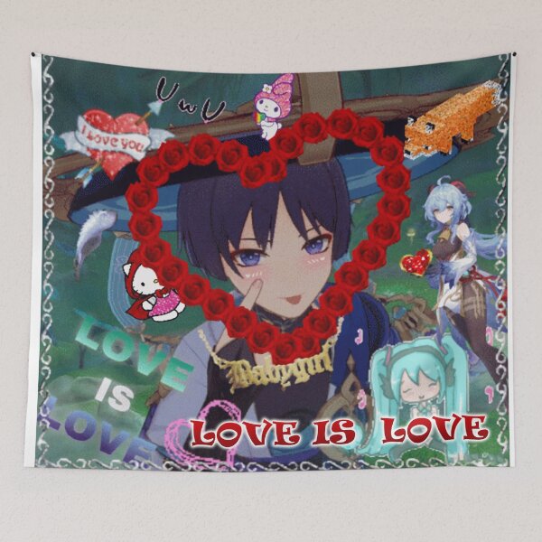 Item preview, GENSHIN IMPACT Scaramouche Wanderer LOVE IS LOVE Picmix edit designed and sold by cheapfan.