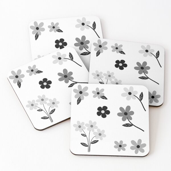 Item preview, Aesthetic black and white flowers cottagecore set mourning designed and sold by e-stall4U.
