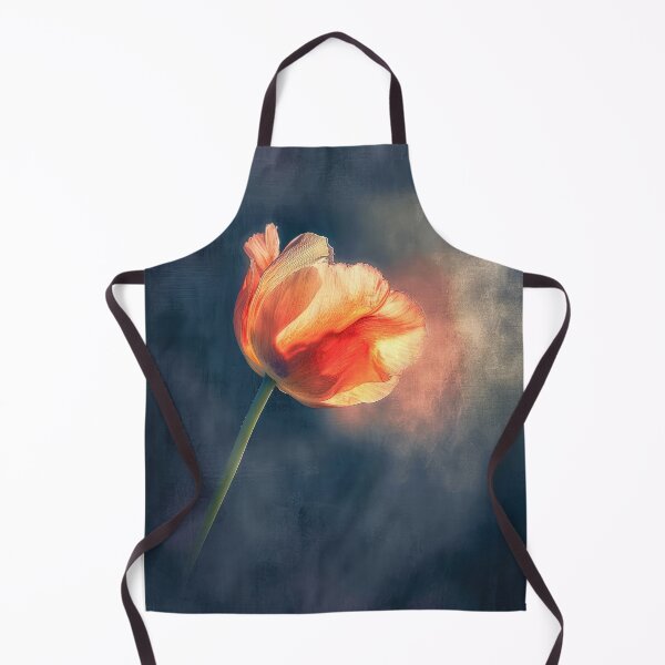 Item preview, Vibrant orange flower on a dark blue background designed and sold by JuanmaLW.