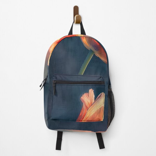 Item preview, Vibrant orange flower on a dark blue background designed and sold by JuanmaLW.