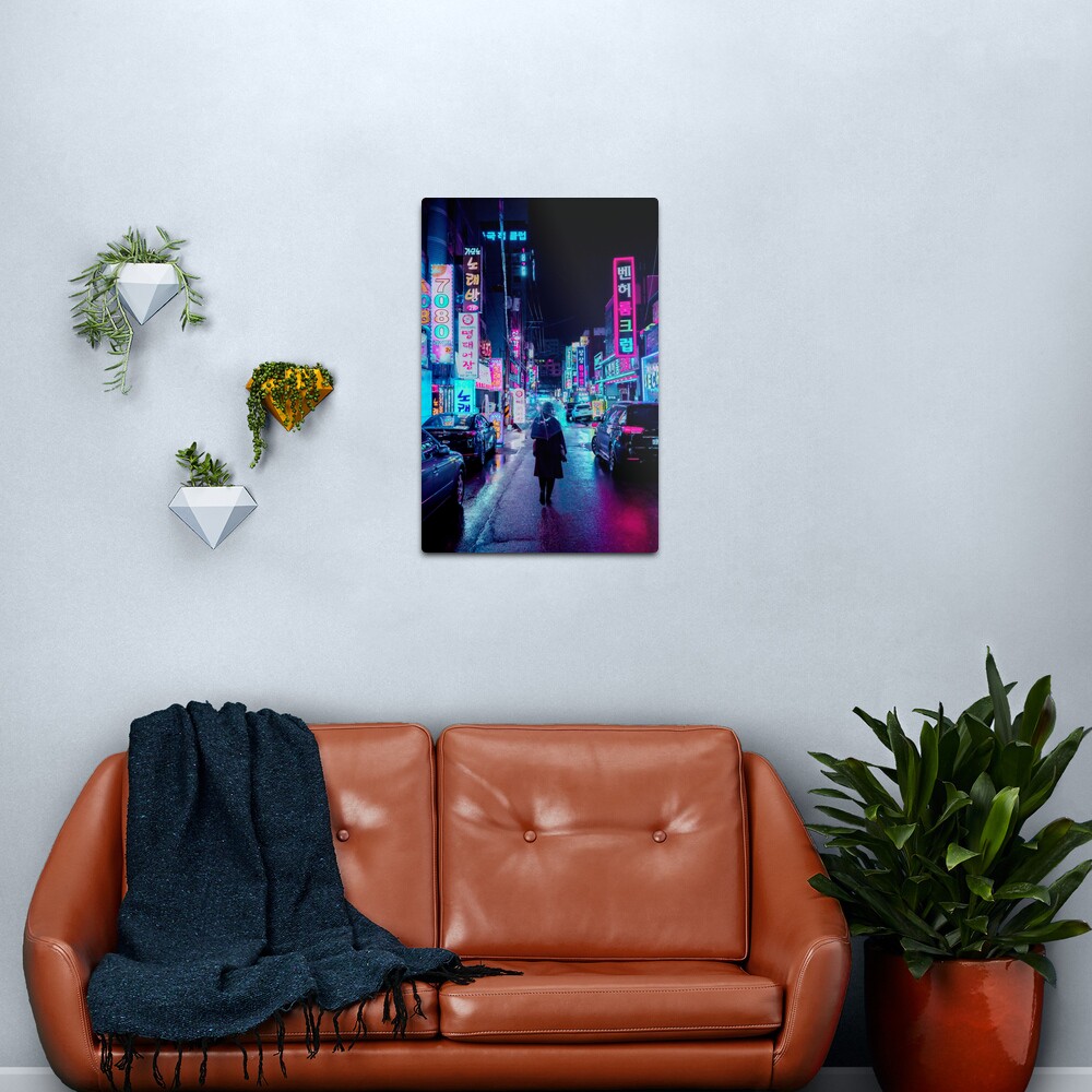Incheon Rain 2 Metal Print